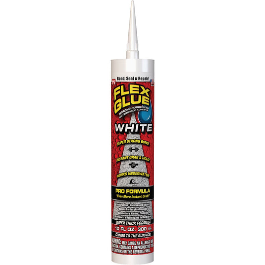 Flex Glue Pro Formula 10 Oz. White Multi-Purpose Adhesive