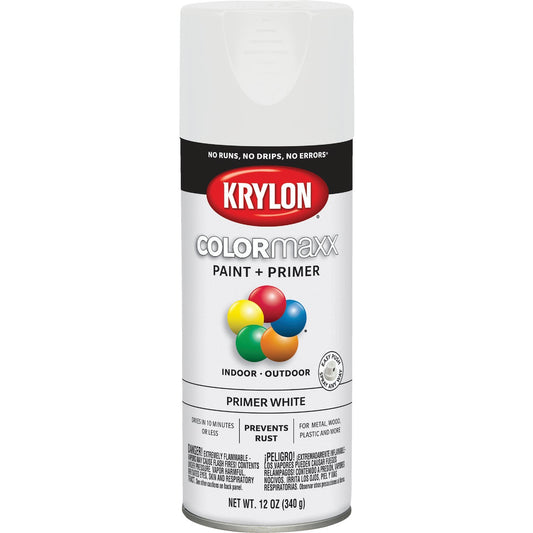 Krylon ColorMaxx White 12 Oz. All-Purpose Spray Paint Primer