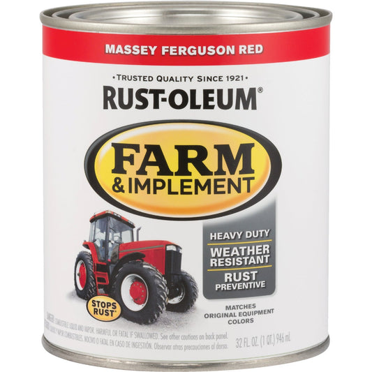 Rust-Oleum 1 Quart Massey Ferguson Red Gloss Farm & Implement Enamel