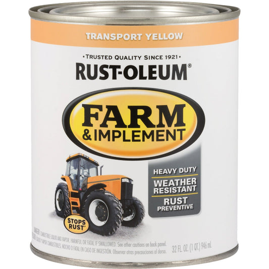 Rust-Oleum 1 Quart Transport Yellow Gloss Farm & Implement Enamel