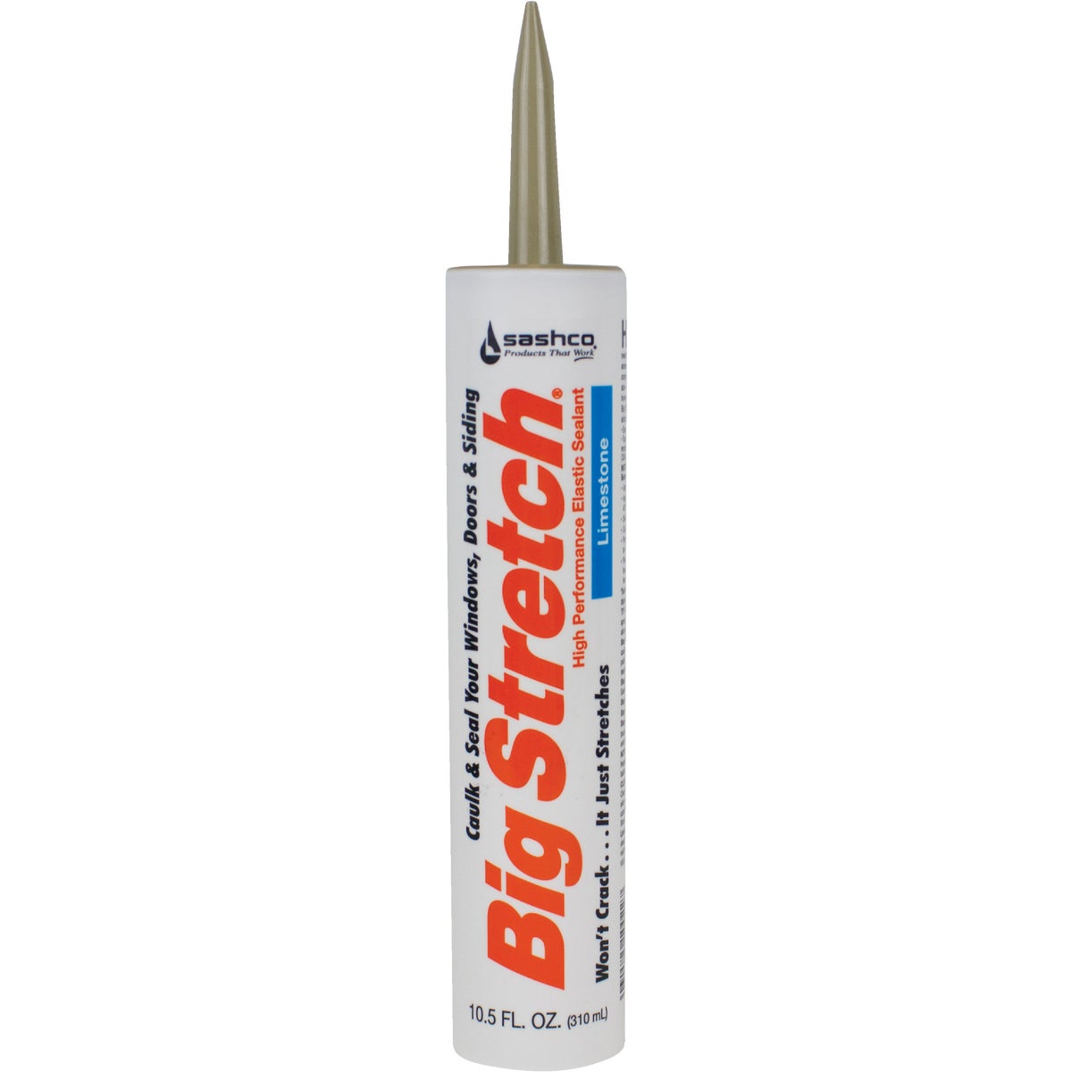 Sashco Big Stretch 10.5 Oz. Acrylic Elastomeric Caulk, Limestone