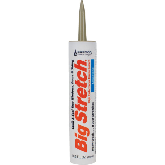 Sashco Big Stretch 10.5 Oz. Acrylic Elastomeric Caulk, Limestone