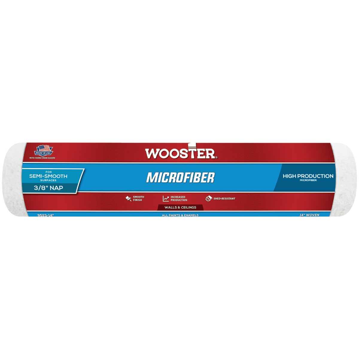 Wooster 14 In. x 3/8 In. Microfiber Roller Cover