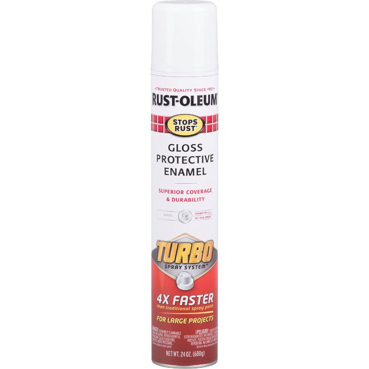 Rust-Oleum Stops Rust 24 Oz. White Turbo Spray Paint