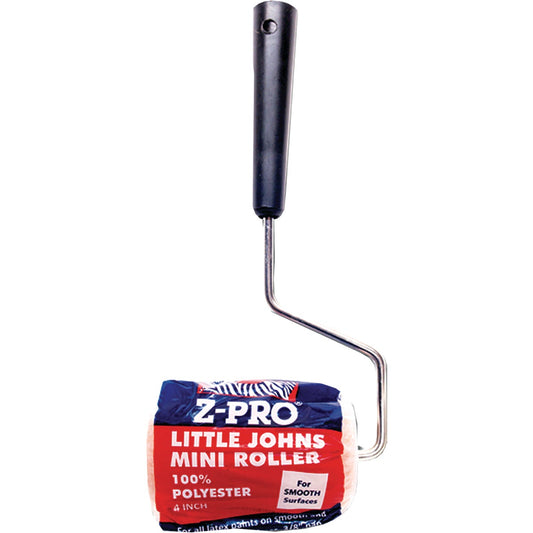 Premier Z-Pro 4 In. x 3/8 In. Semi-Smooth Knit Paint Roller Cover & Frame