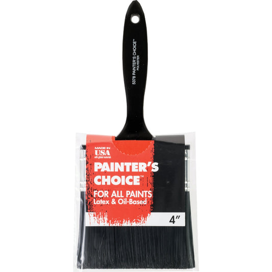 Wooster Painter's Choice 4 In. Polyester Bristle Flat Paint Brush