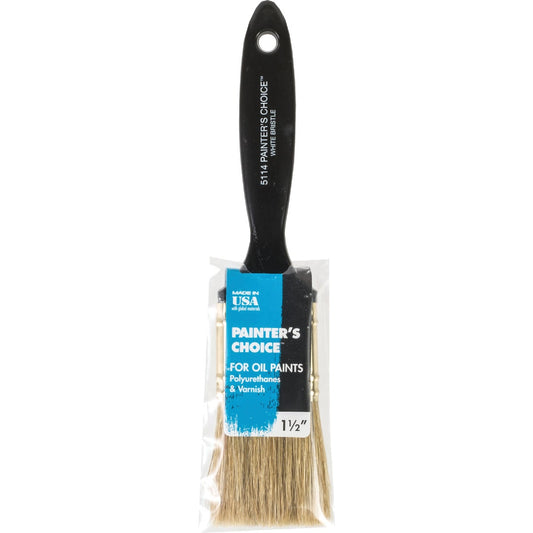 Wooster Painter's Choice 1-1/2 In. White China Bristle Flat Paint Brush