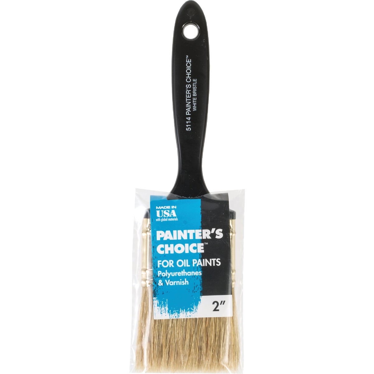 Wooster Painter's Choice 2 In. White China Bristle Flat Paint Brush