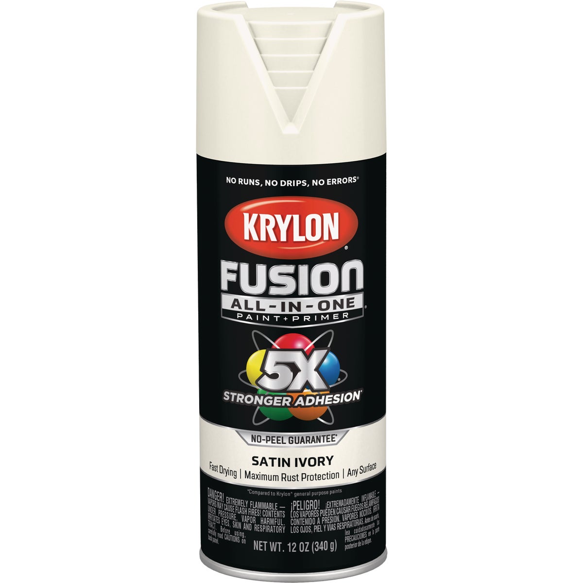 Krylon Fusion All-In-One Satin Spray Paint & Primer, Ivory