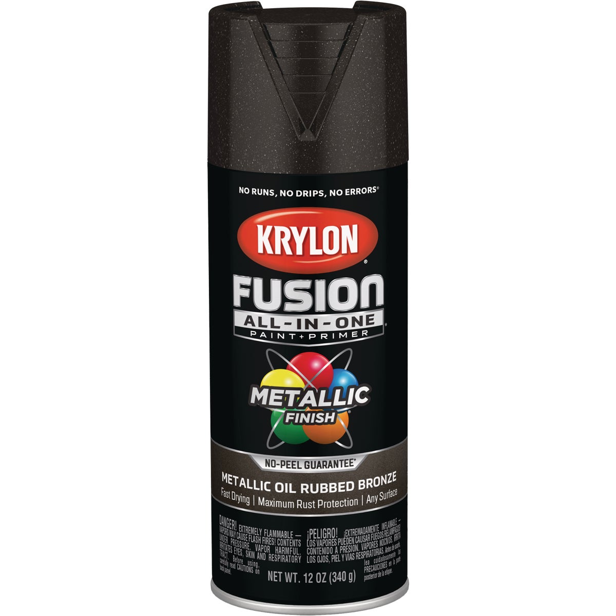 Krylon Fusion All-In-One Metallic Spray Paint & Primer, Oil Rubbed Bronze