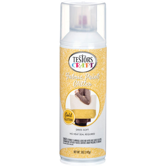 Testors Craft 5 Oz. Gold Shimmer Fabric Spray Paint