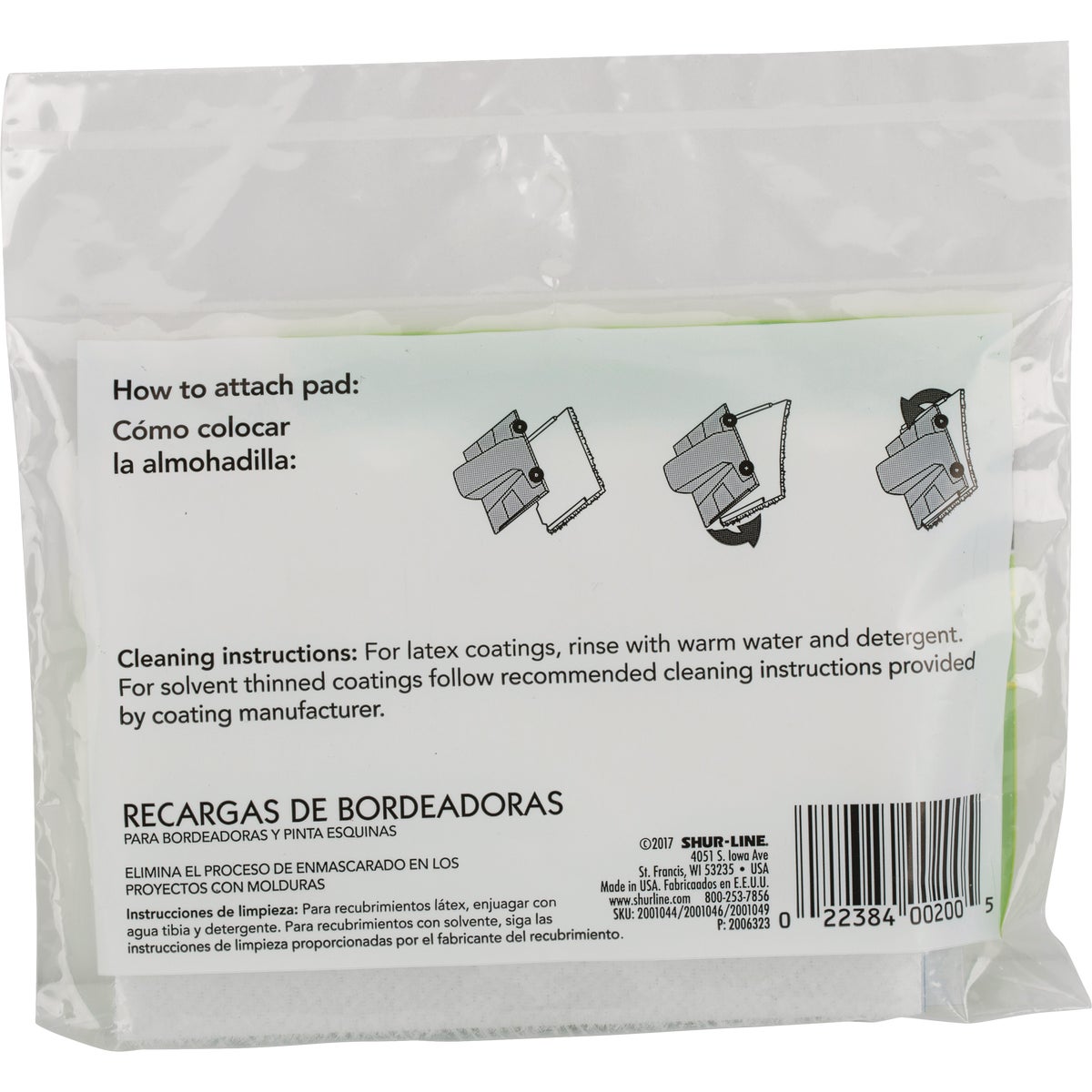 Shur-Line 5 In. Replacement Paint Pad, ( 2- Pack)