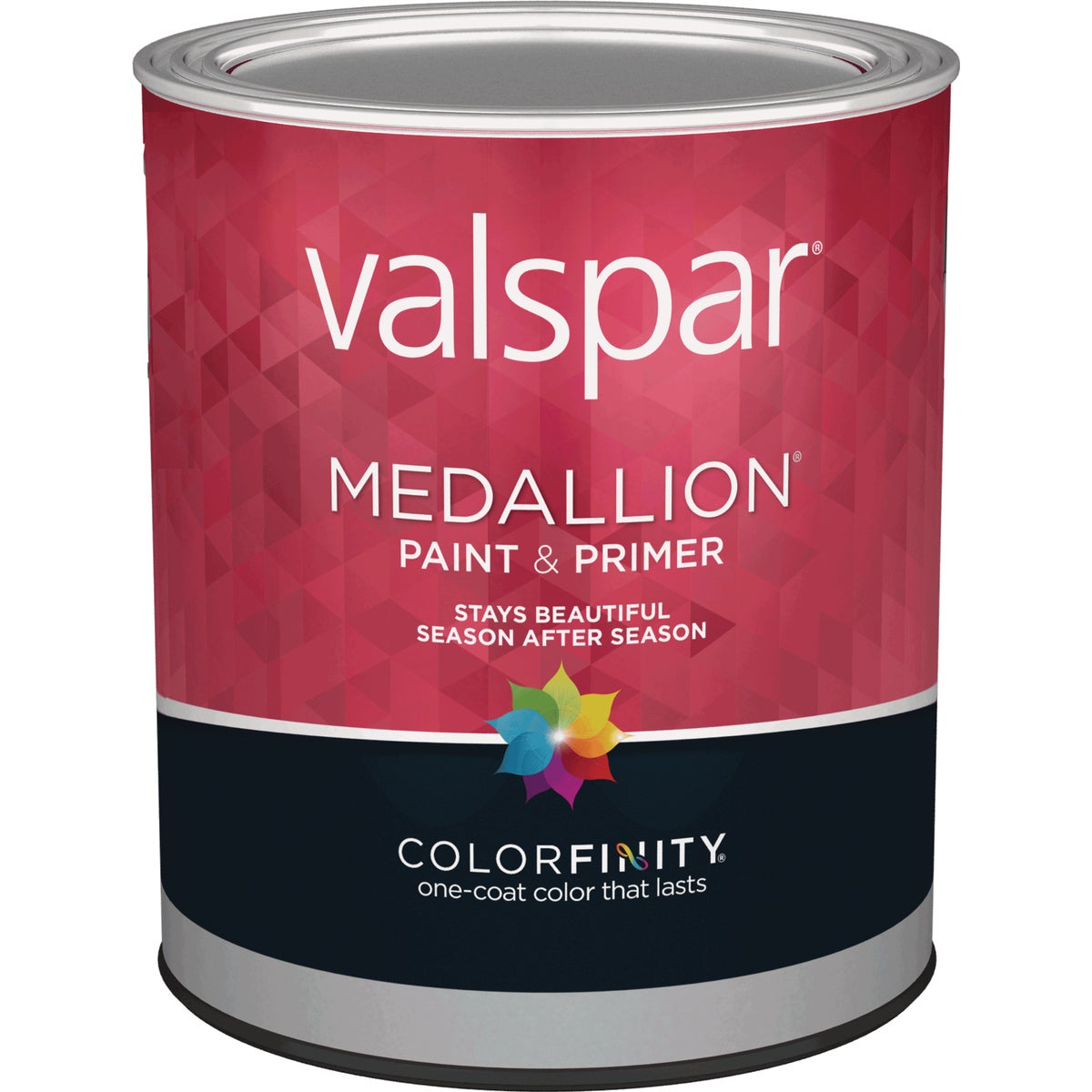 Valspar Medallion 100% Acrylic Paint & Primer Flat Exterior House Paint, White, 1 Qt.