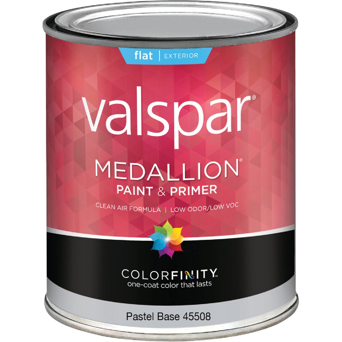 Valspar Medallion 100% Acrylic Paint & Primer Flat Exterior House Paint, Pastel Base, 1 Qt.