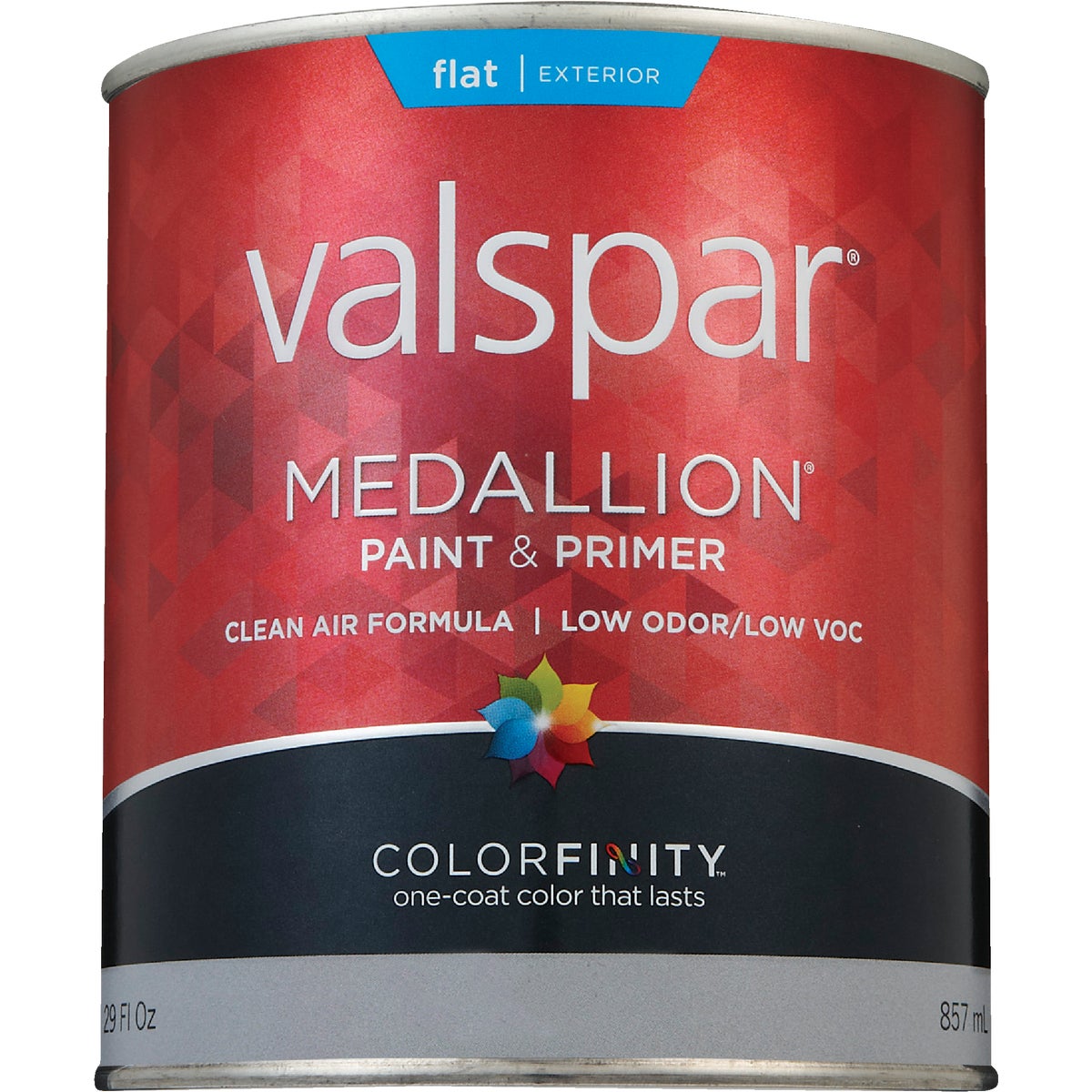 Valspar Medallion 100% Acrylic Paint & Primer Flat Exterior House Paint, Pastel Base, 1 Qt.