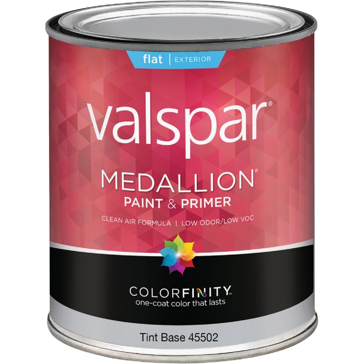 Valspar Medallion 100% Acrylic Paint & Primer Flat Exterior House Paint, Tint Base, 1 Qt.