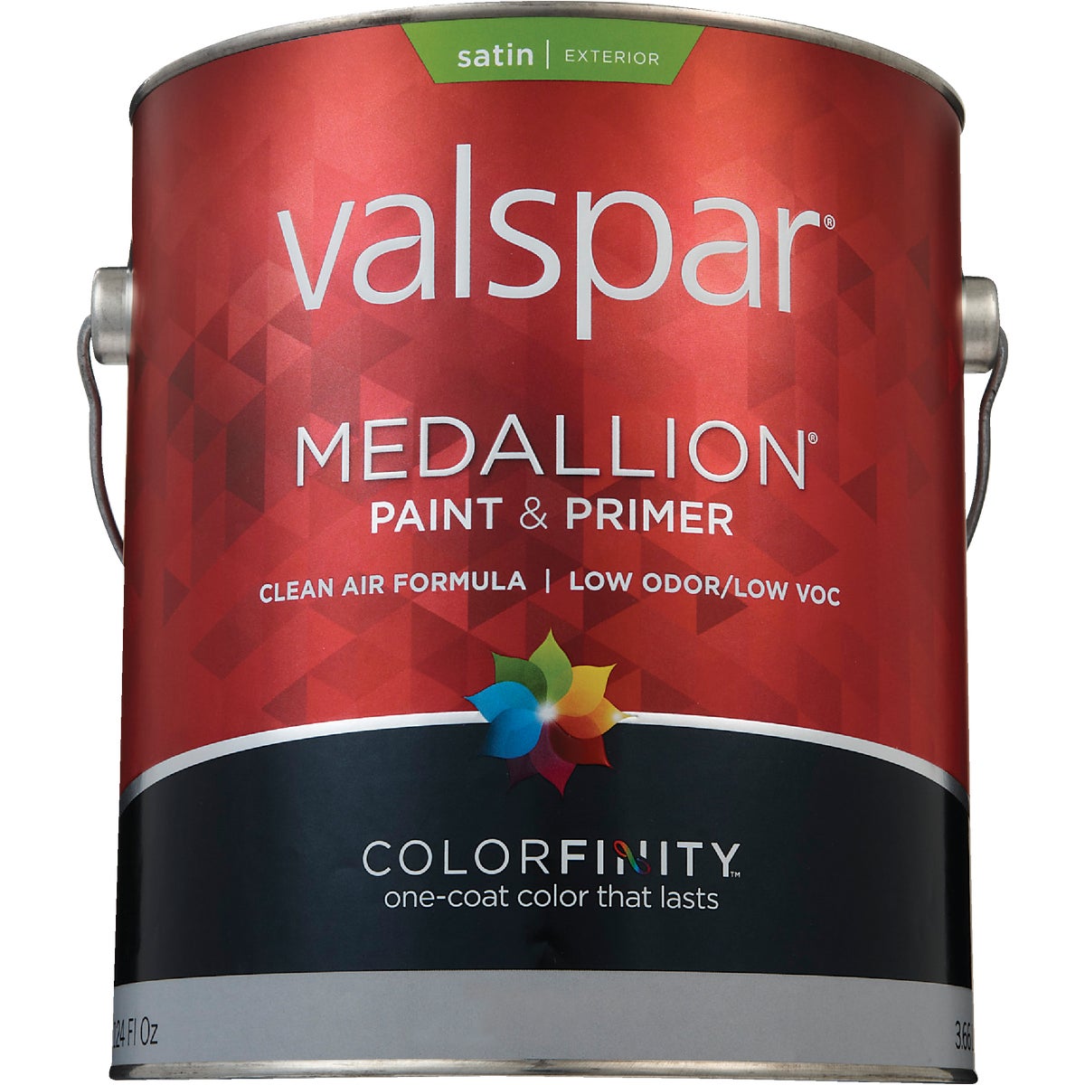 Valspar Medallion 100% Acrylic Paint & Primer Satin Exterior House Paint, Pastel Base, 1 Gal.