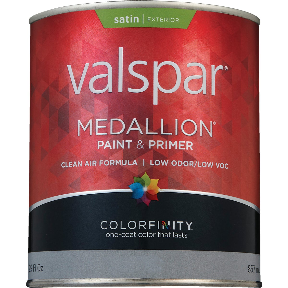 Valspar Medallion 100% Acrylic Paint & Primer Satin Exterior House Paint, Tint Base, 1 Qt.