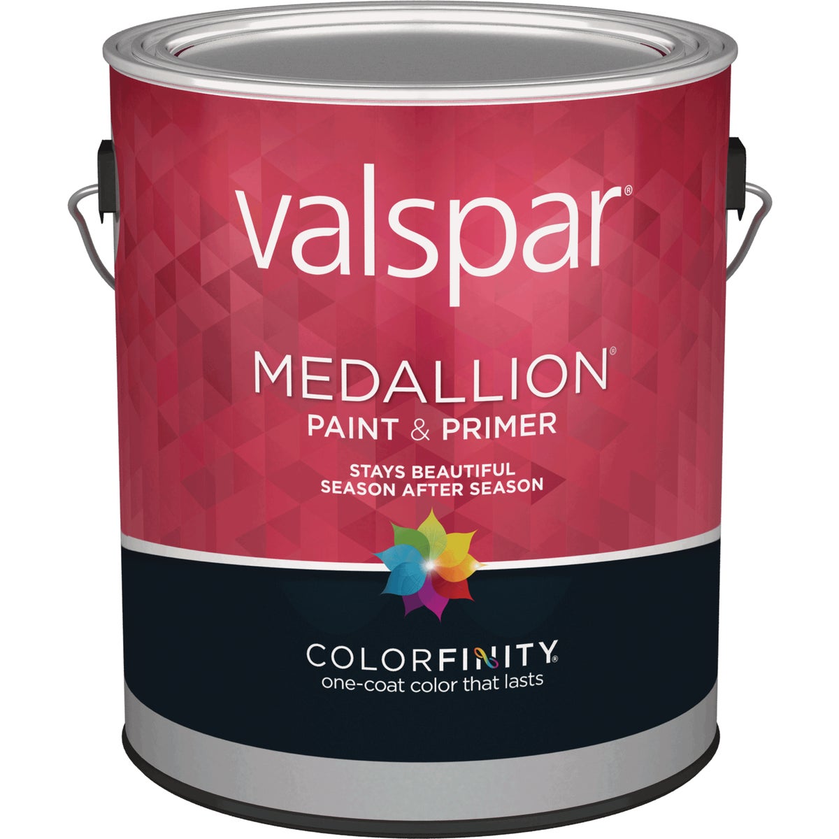 Valspar Medallion 100% Acrylic Paint & Primer Semi-Gloss Exterior House Paint, White, 1 Gal.