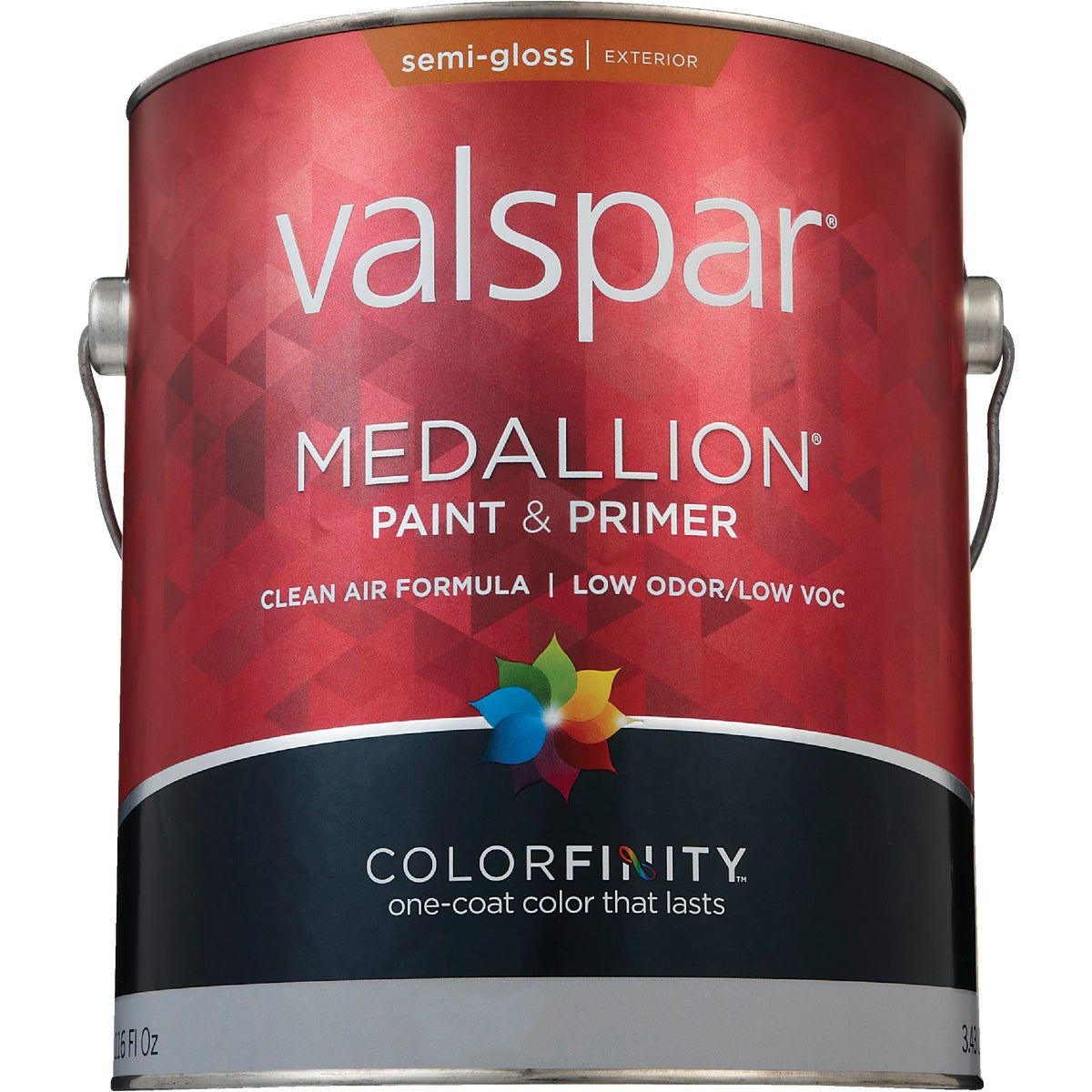 Valspar Medallion 100% Acrylic Paint & Primer Semi-Gloss Exterior House Paint, Pastel Base, 1 Gal.