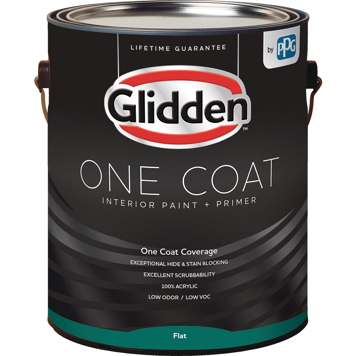 Glidden One Coat Interior Paint + Primer Flat Midtone Base 1 Gallon