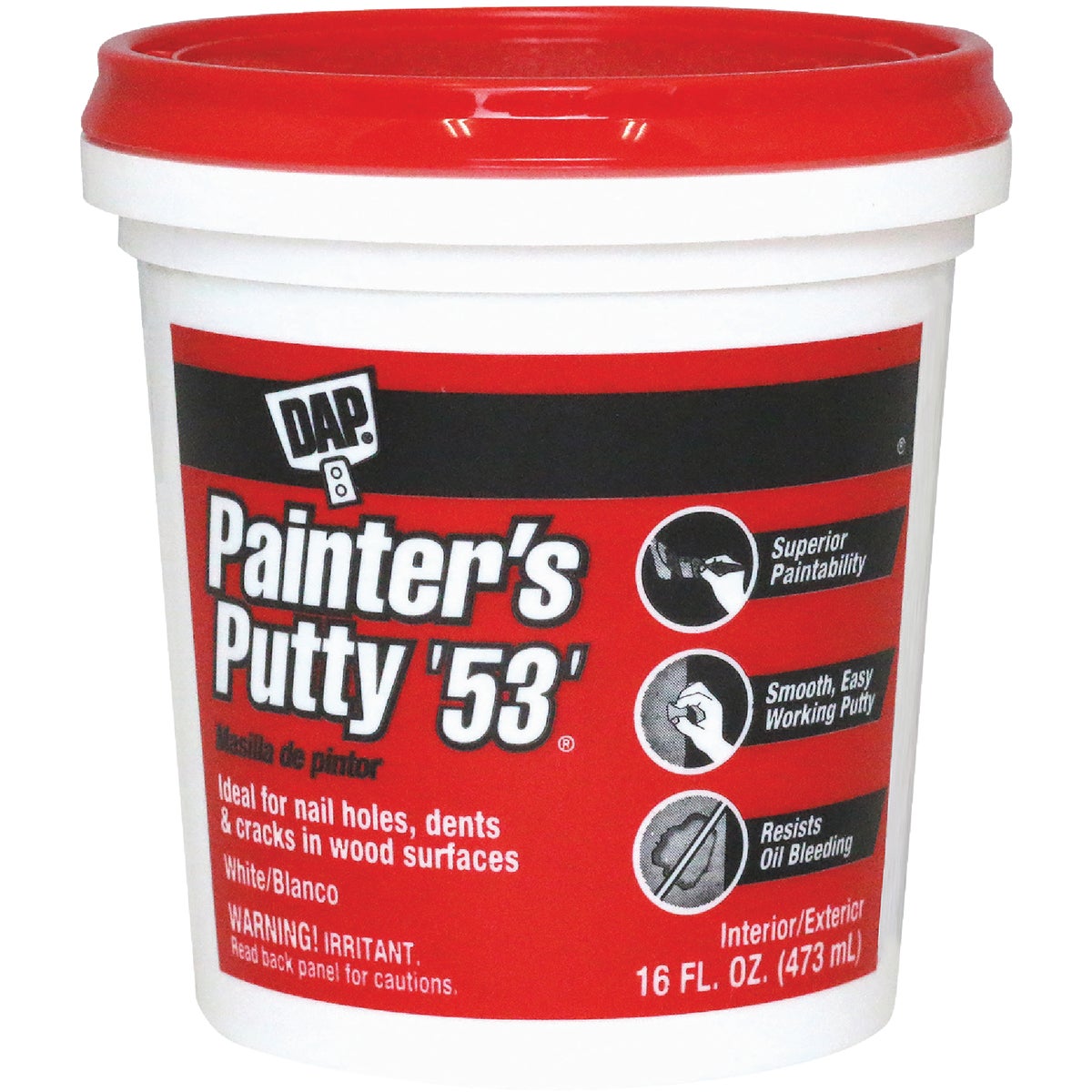 DAP Painter's Putty '53', 16 Oz.