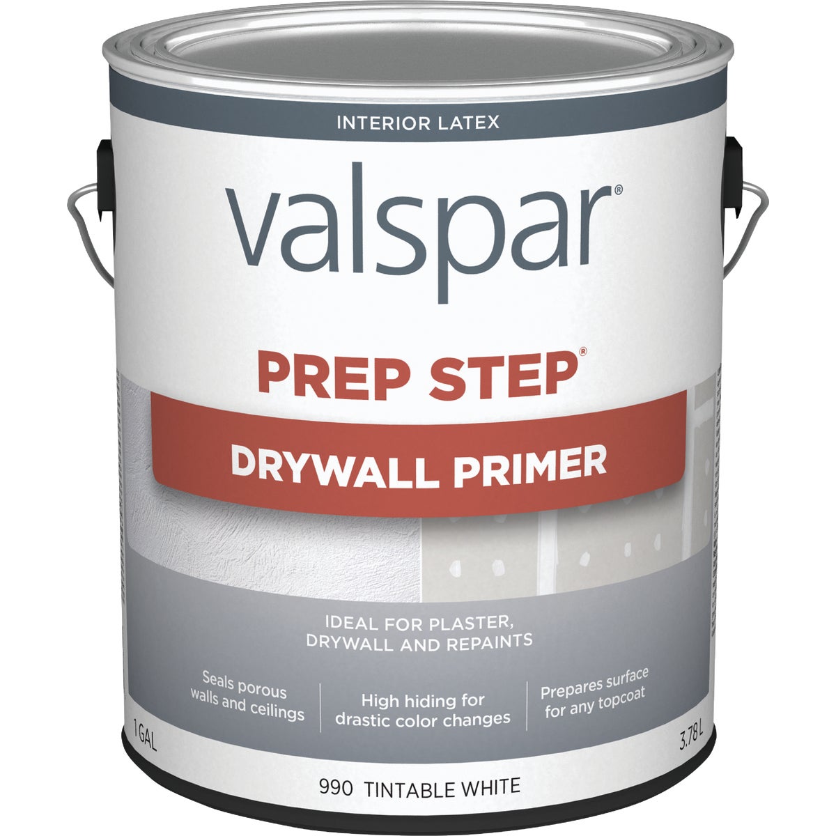 Valspar Prep-Step Interior Latex Wall Primer, White, 1 Gal.