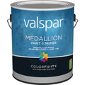 Valspar Medallion 100% Acrylic Paint & Primer Flat Interior Wall Paint, White, 1 Gal.