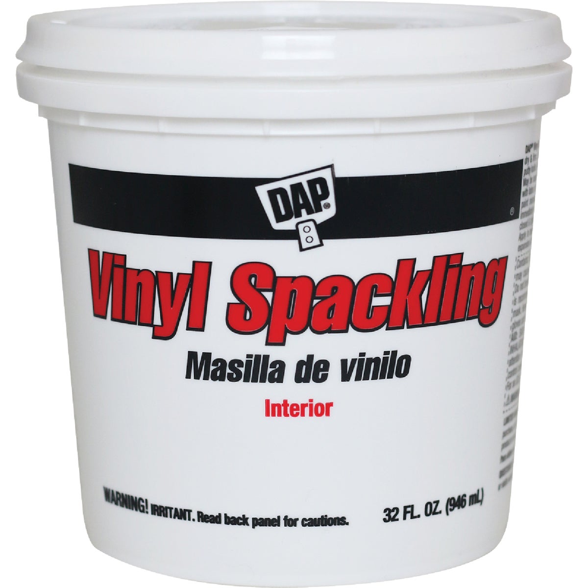 DAP 1 Qt. Heavy-Duty Vinyl Interior Vinyl Spackling Compound