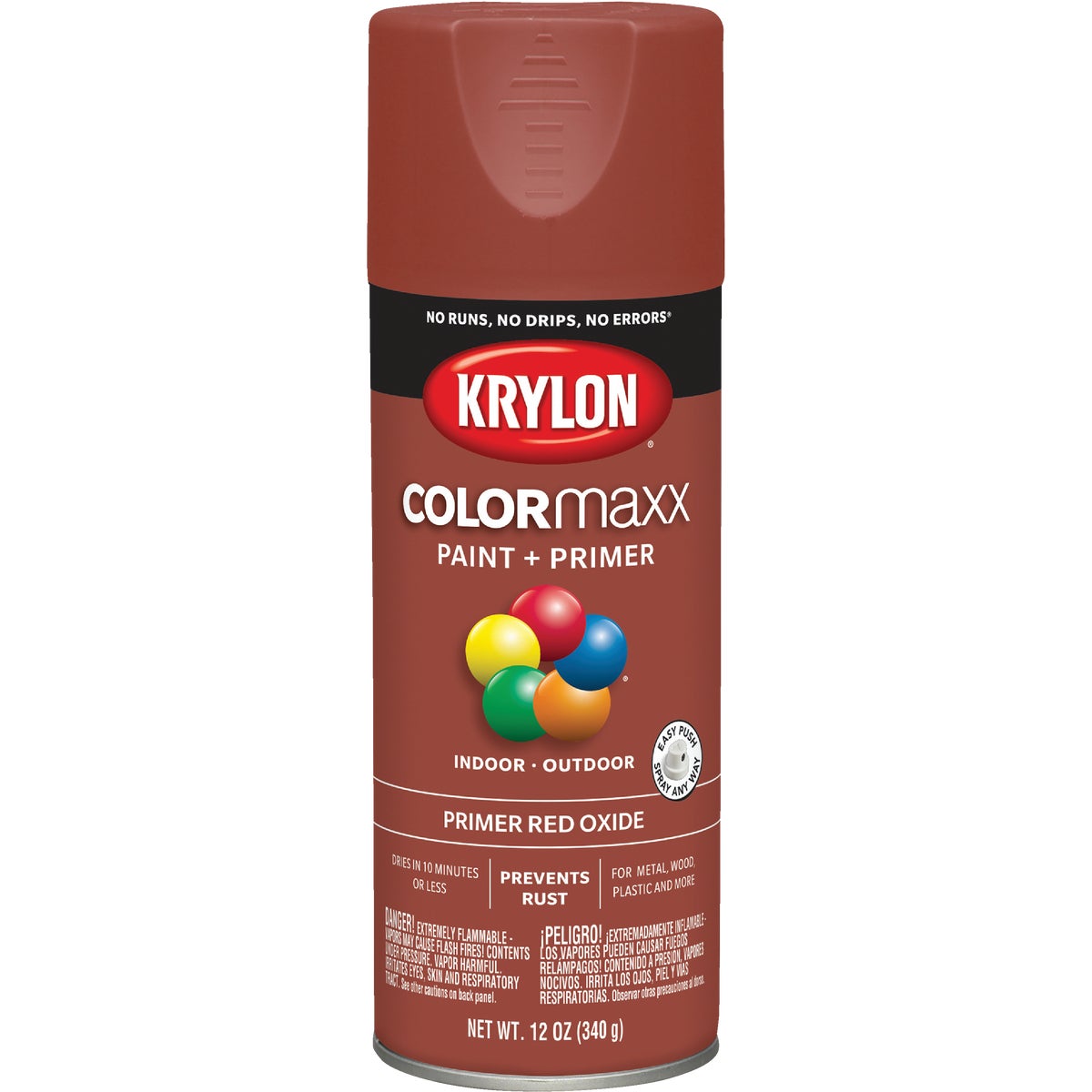 Krylon ColorMaxx Ruddy Brown 12 Oz. All-Purpose Spray Paint Primer