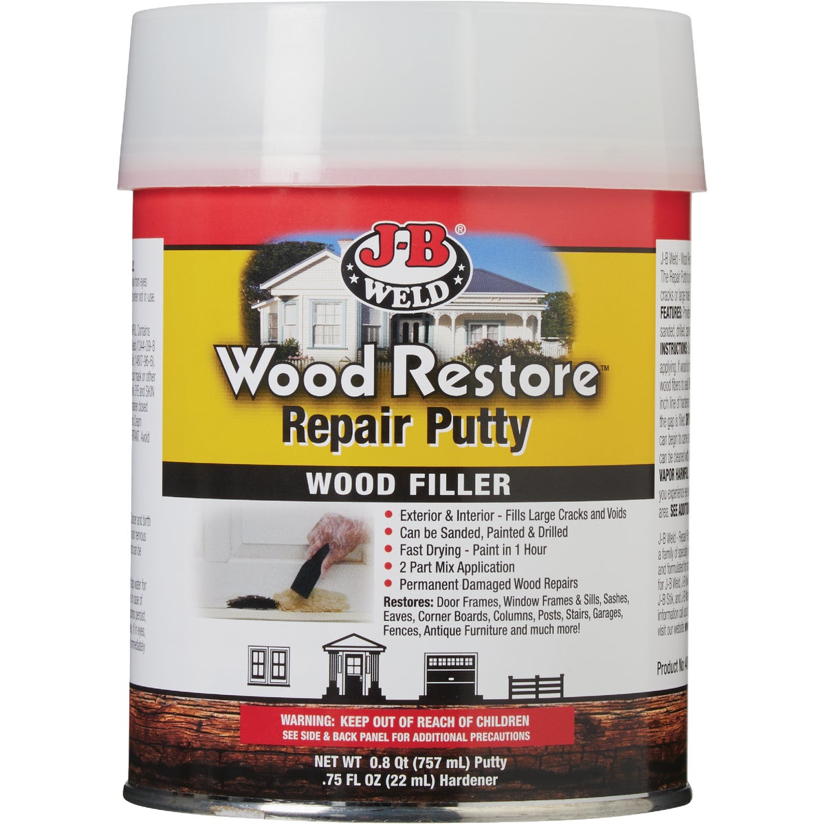 J-B Weld Wood Restore 32 Oz. 2-Part Repair Wood Putty