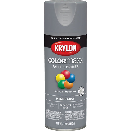 Krylon ColorMaxx Gray 12 Oz. All-Purpose Spray Paint Primer