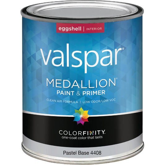 Valspar Medallion 100% Acrylic Paint & Primer Eggshell Interior Wall Paint, Pastel Base, 1 Qt.