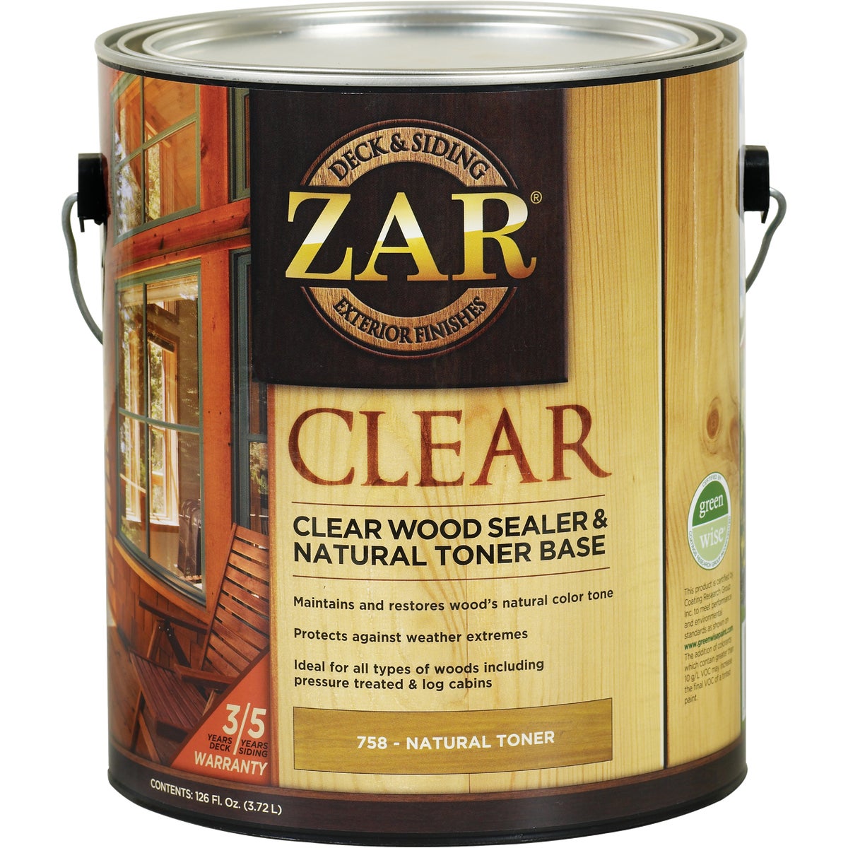 Zar 1 Gal. Deck & Siding Clear Wood Sealer & Stain