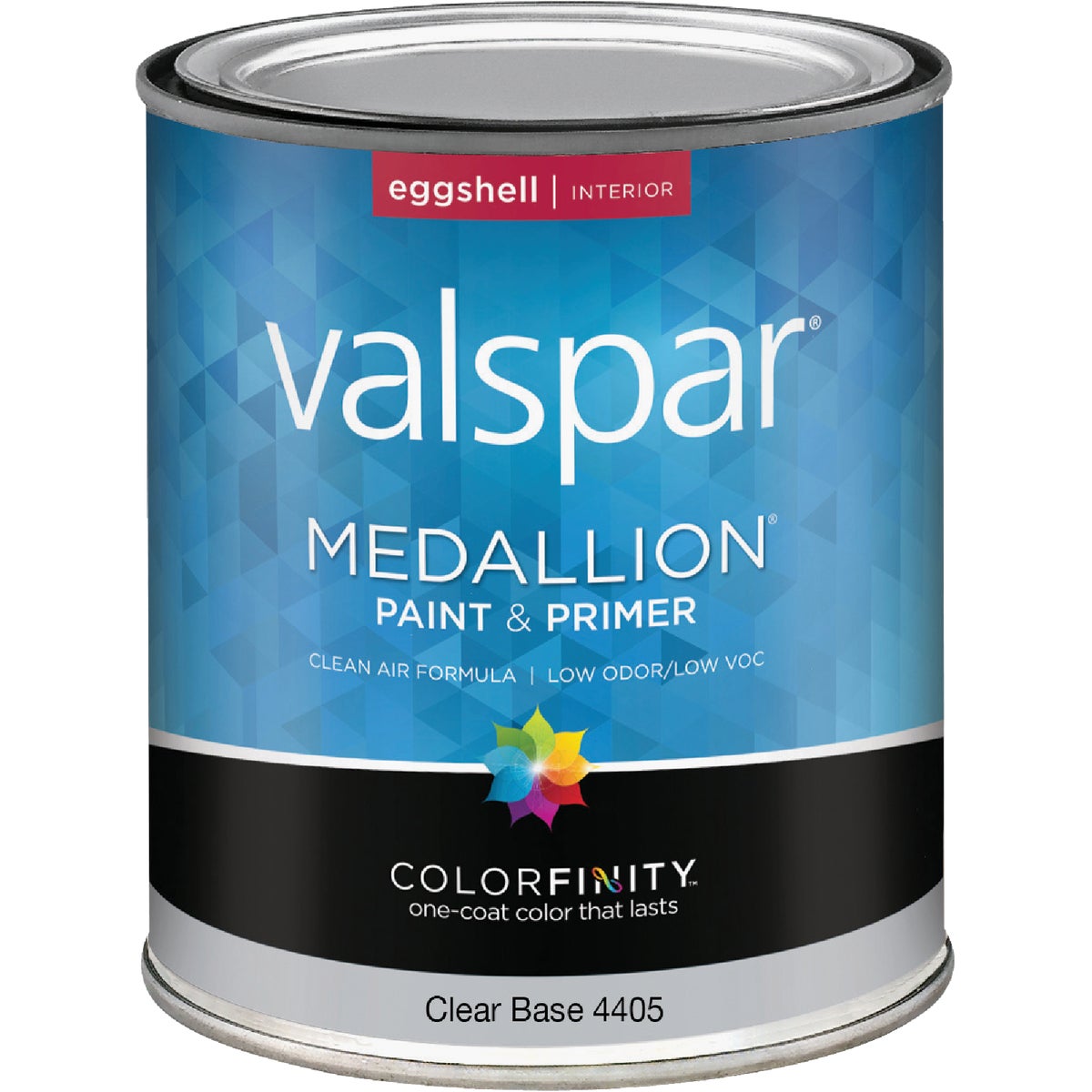 Valspar Medallion 100% Acrylic Paint & Primer Eggshell Interior Wall Paint, Clear Base, 1 Qt.