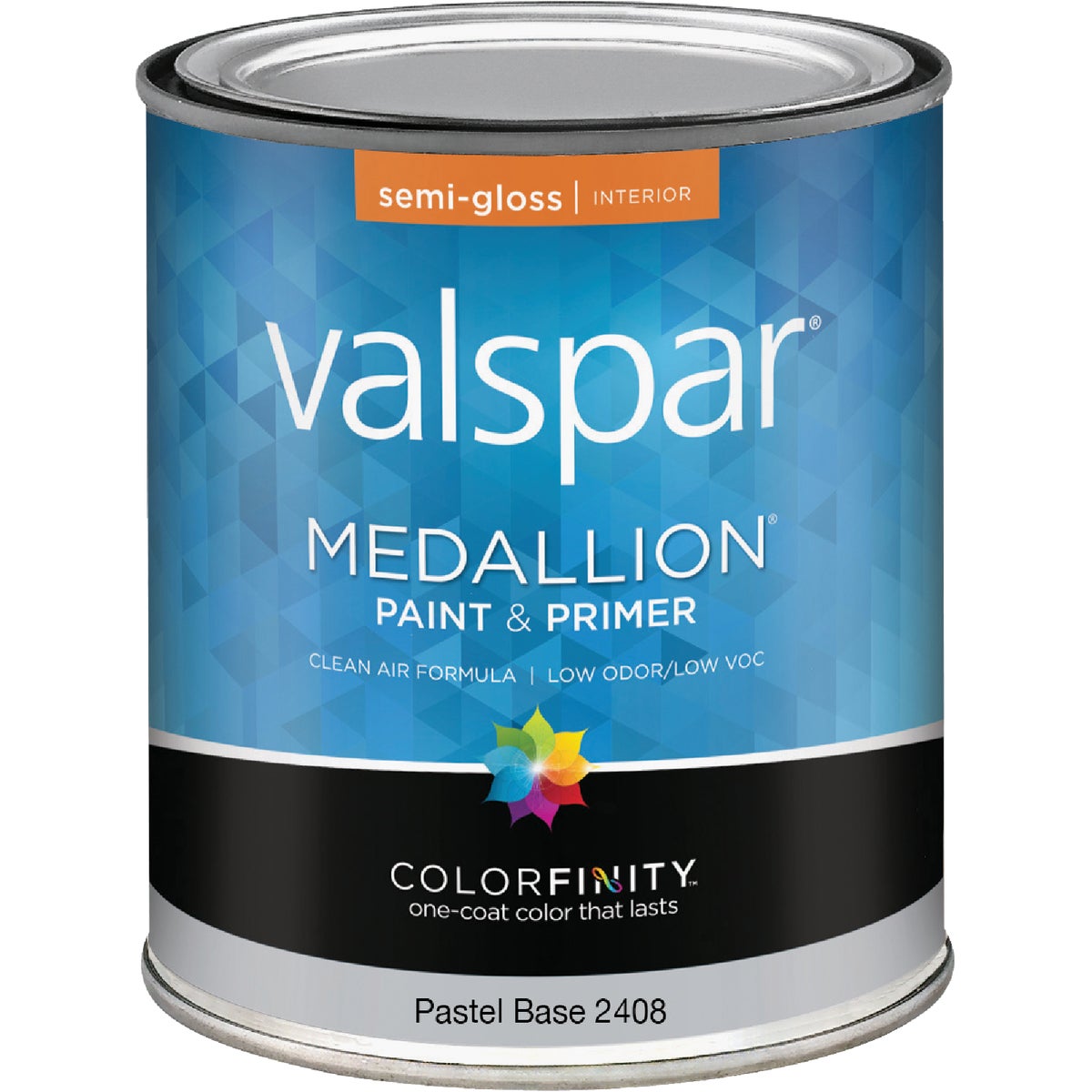 Valspar Medallion 100% Acrylic Paint & Primer Semi-Gloss Interior Wall Paint, Pastel Base, 1 Qt.