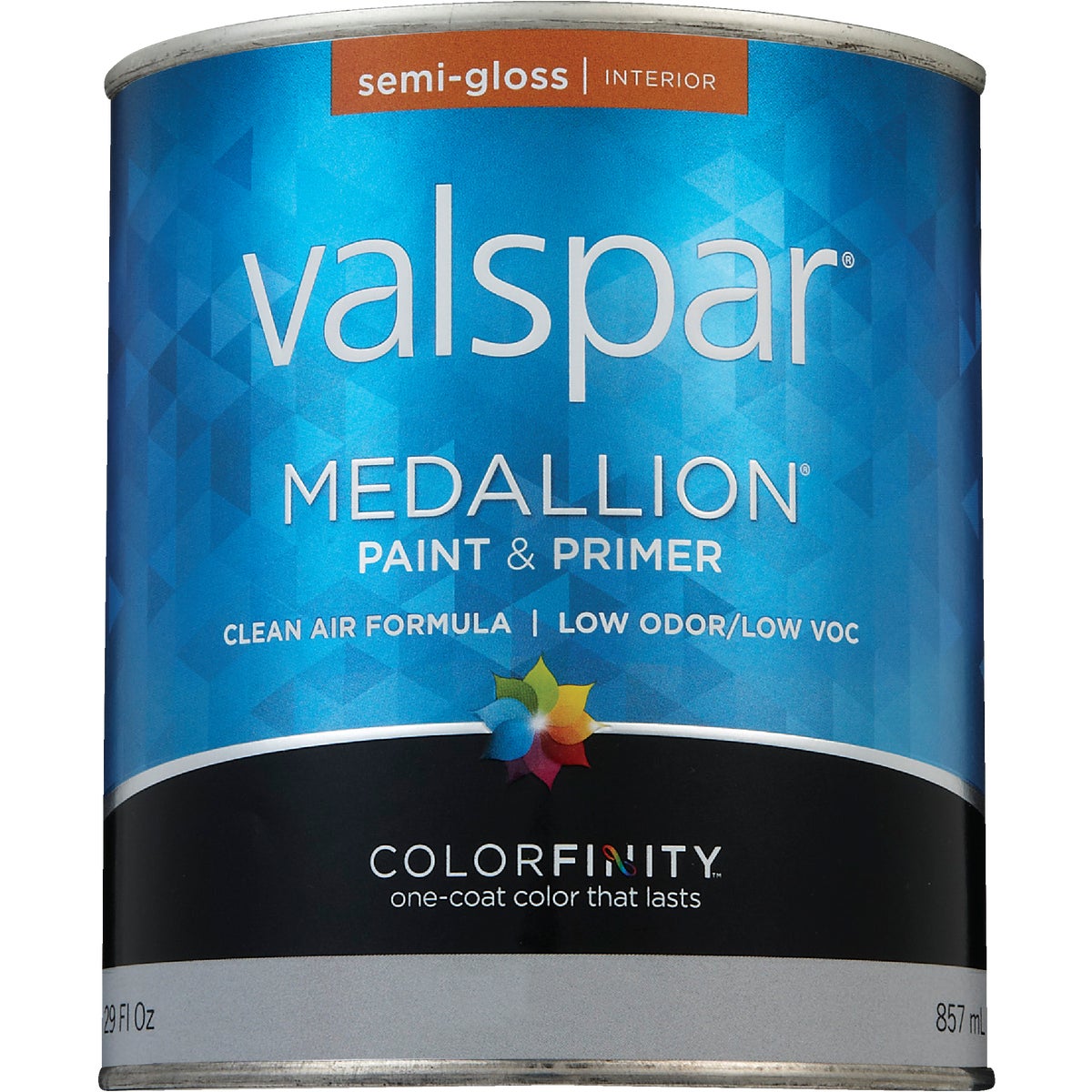 Valspar Medallion 100% Acrylic Paint & Primer Semi-Gloss Interior Wall Paint, Pastel Base, 1 Qt.