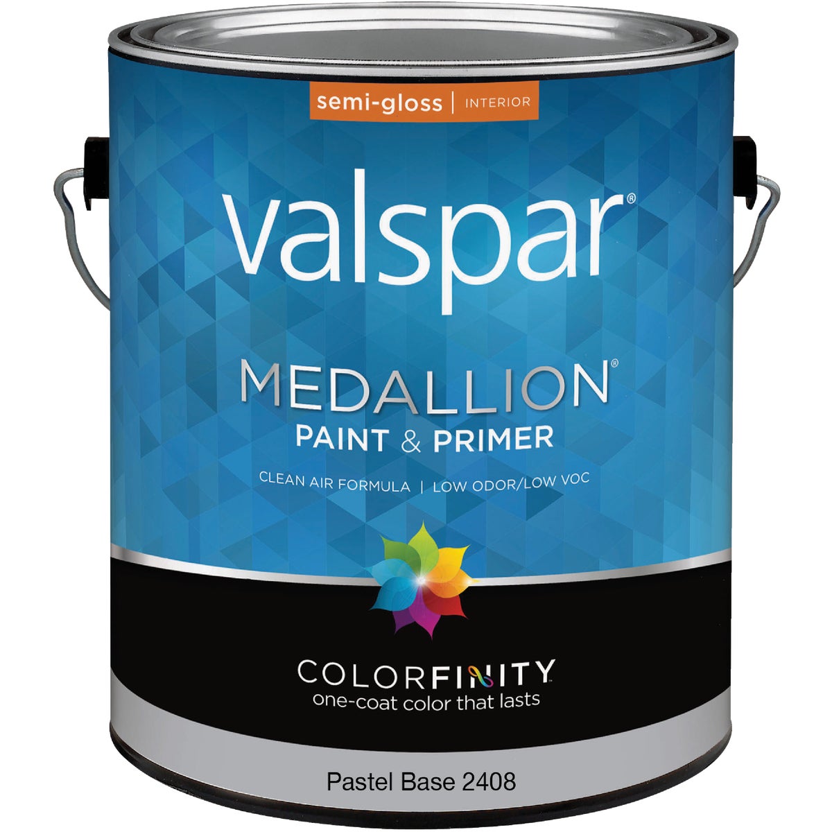 Valspar Medallion 100% Acrylic Paint & Primer Semi-Gloss Interior Wall Paint, Pastel Base, 1 Gal.