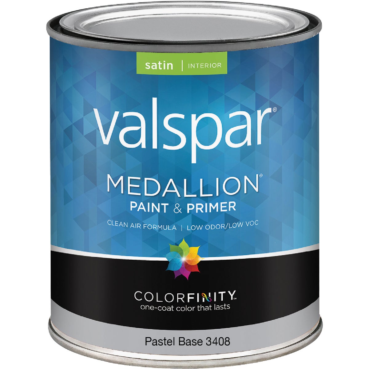 Valspar Medallion 100% Acrylic Paint & Primer Satin Interior Wall Paint, Pastel Base, 1 Qt.