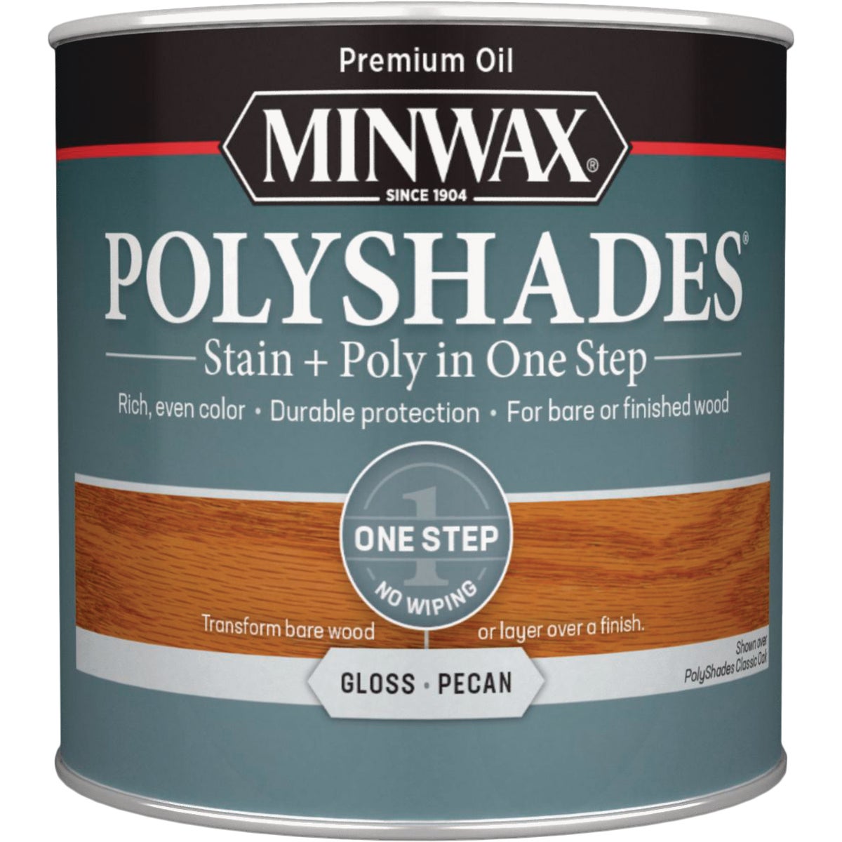 Minwax Polyshades 1/2 Pt. Gloss Stain & Finish Polyurethane In 1-Step, Pecan