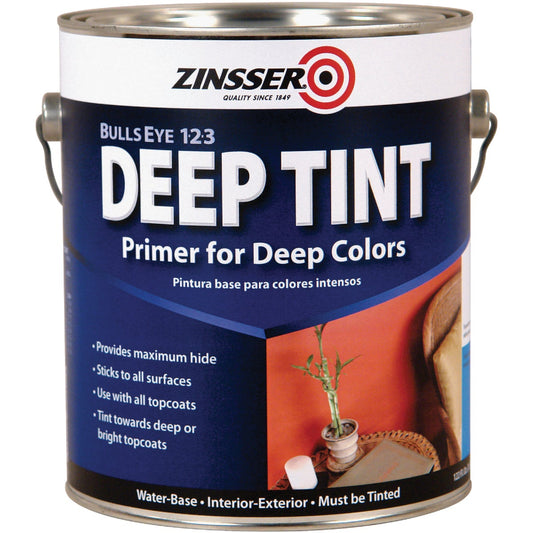 Zinsser Bulls Eye 1-2-3 Deep Tint Interior/Exterior Primer, White, 1 Gal.