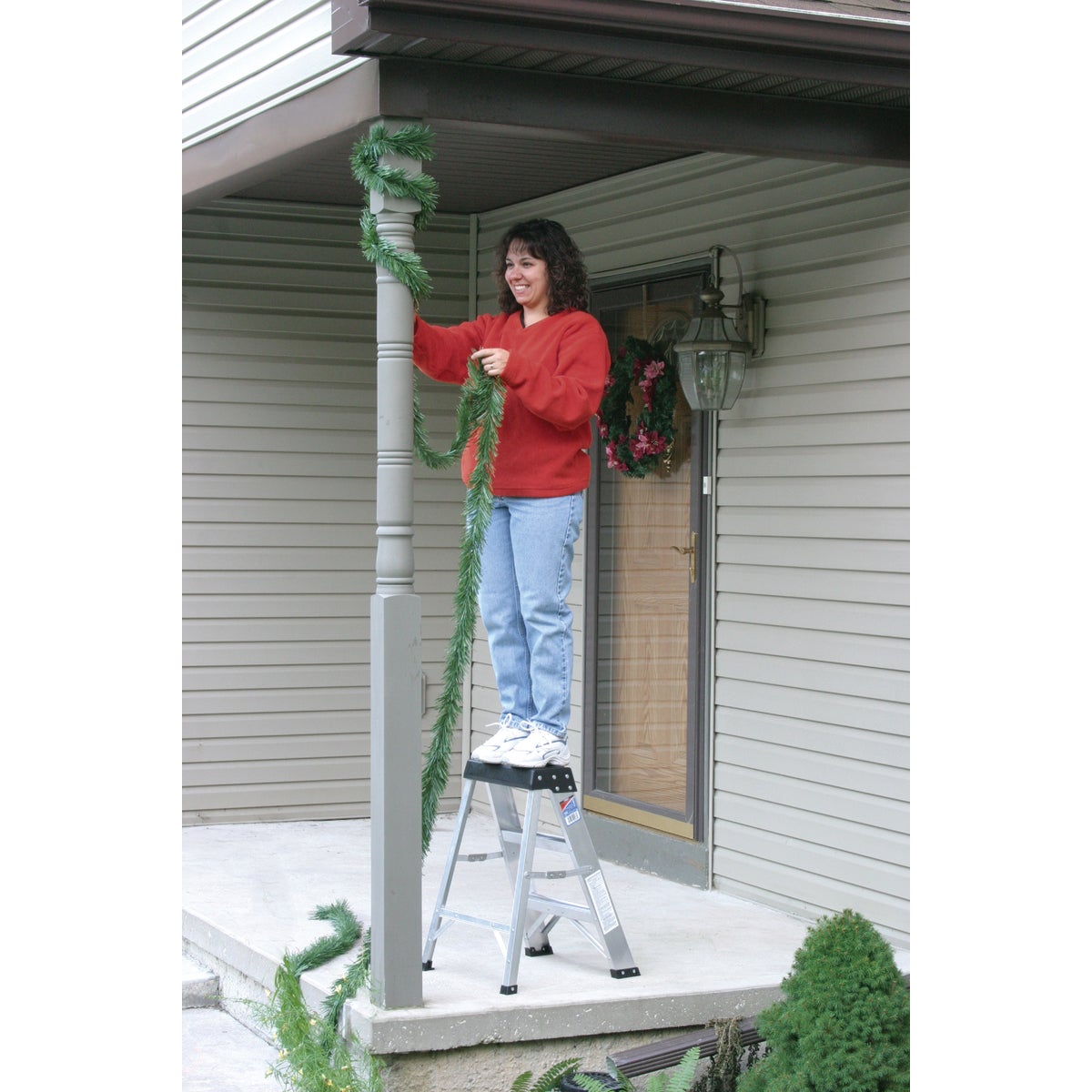 Werner 2 Ft. Aluminum Step Stool with 300 Lb. Load Capacity Type IA Ladder Rating