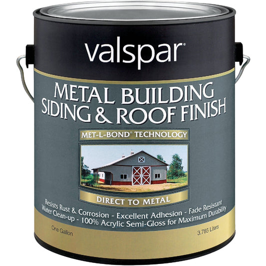 Valspar Gallon Classic Green Semi-Gloss Metal Building Paint