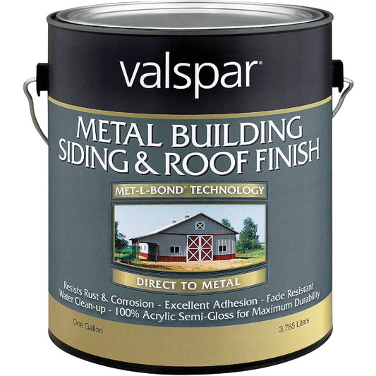 Valspar Gallon Classic Red Semi-Gloss Metal Building Paint