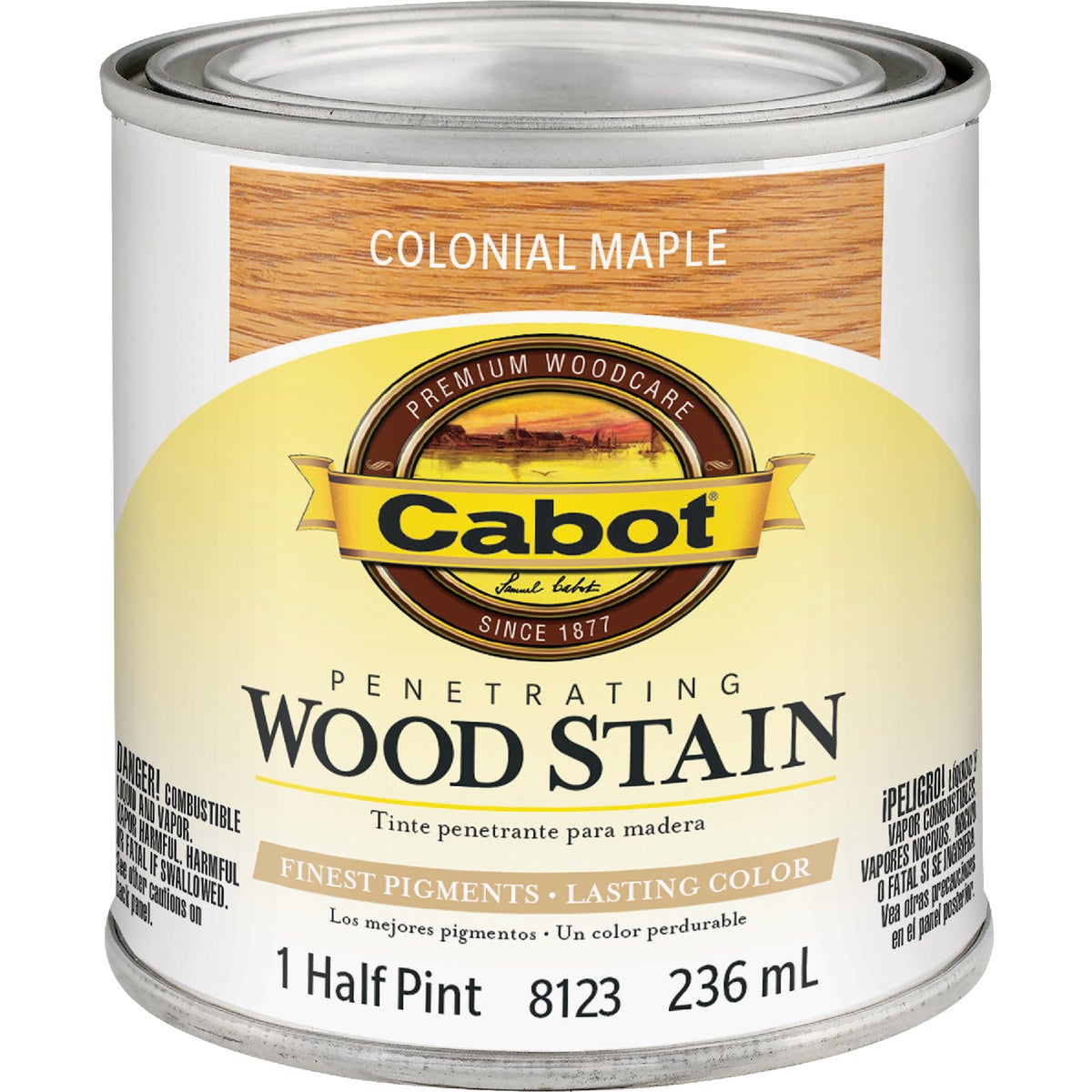 Cabot Penetrating Wood Stain, Colonial Maple, 1/2 Pt.