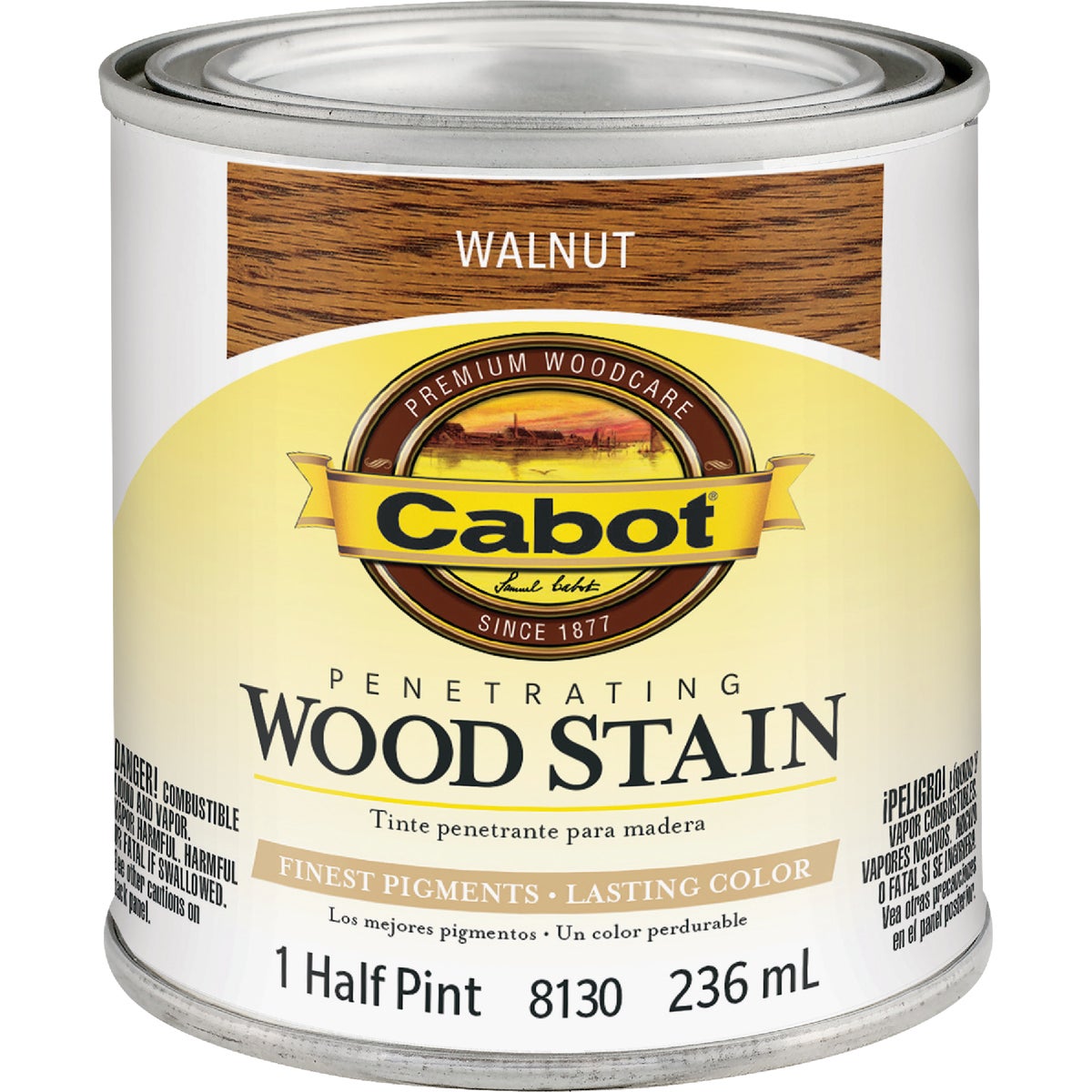 Cabot Penetrating Wood Stain, Walnut, 1/2 Pt.