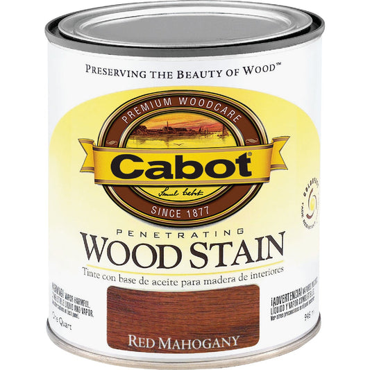 Cabot Penetrating Wood Stain, Red Mahogany, 1 Qt.