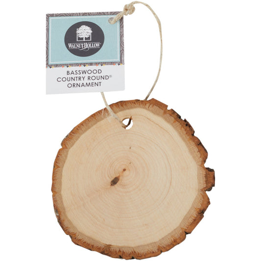 Walnut Hollow Basswood Country Rounds 2.25 In. to 3.5 In. Dia. Unfinished Wood Ornament