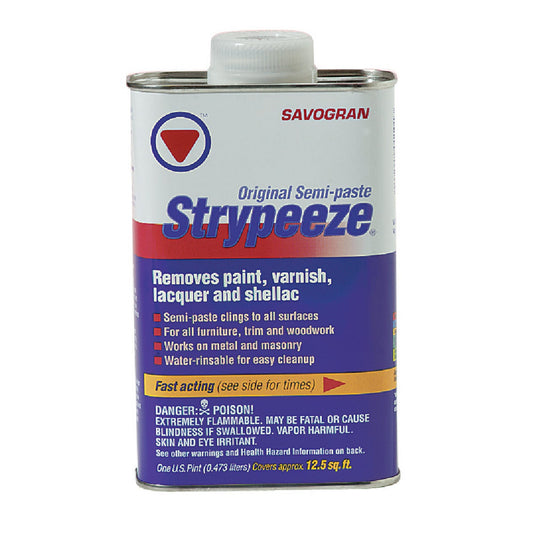 Savogran Strypeeze Pint Semi-Paste Striipper Paint & Varnish Stripper