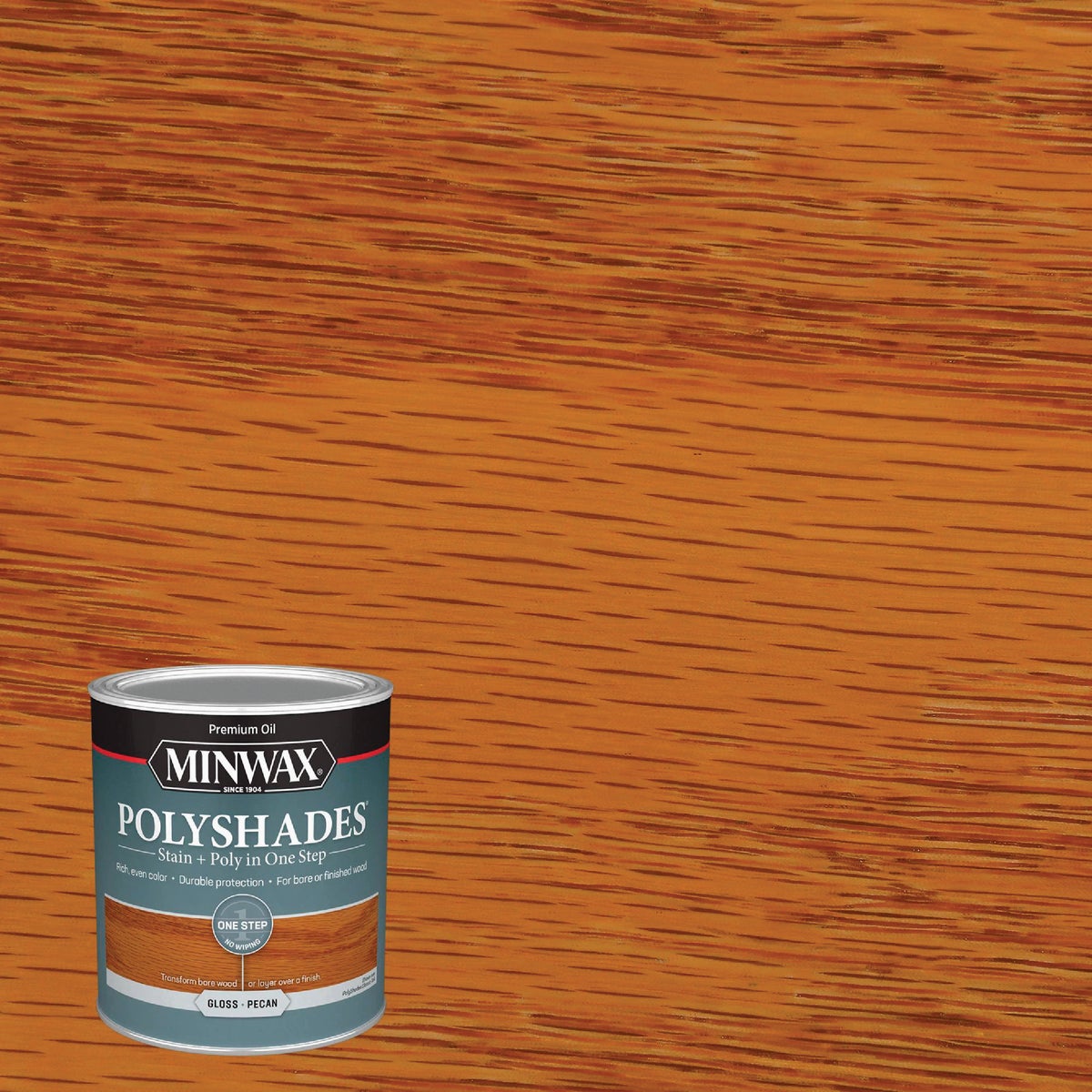 Minwax Polyshades 1 Qt. Gloss Stain & Finish Polyurethane In 1-Step, Pecan